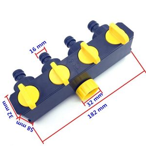 Four Ways Hose Splitter, Garden Hose Connector