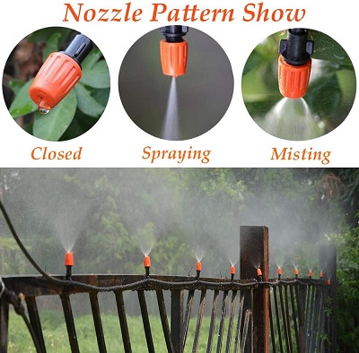 Misting Nozzle with Tee