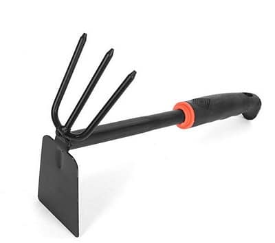 dual-purpose spade and rake