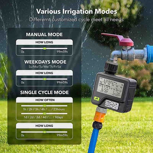 automatic garden irrigation timer