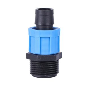 Drip Tape Offtake Connector, 1/2" Male Thread to 16mm