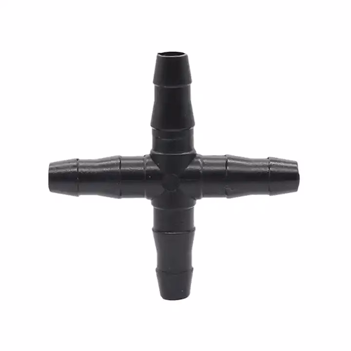 Four Way Cross Tee, for 4/7mm Drip Irrigation Pipe - Image 2