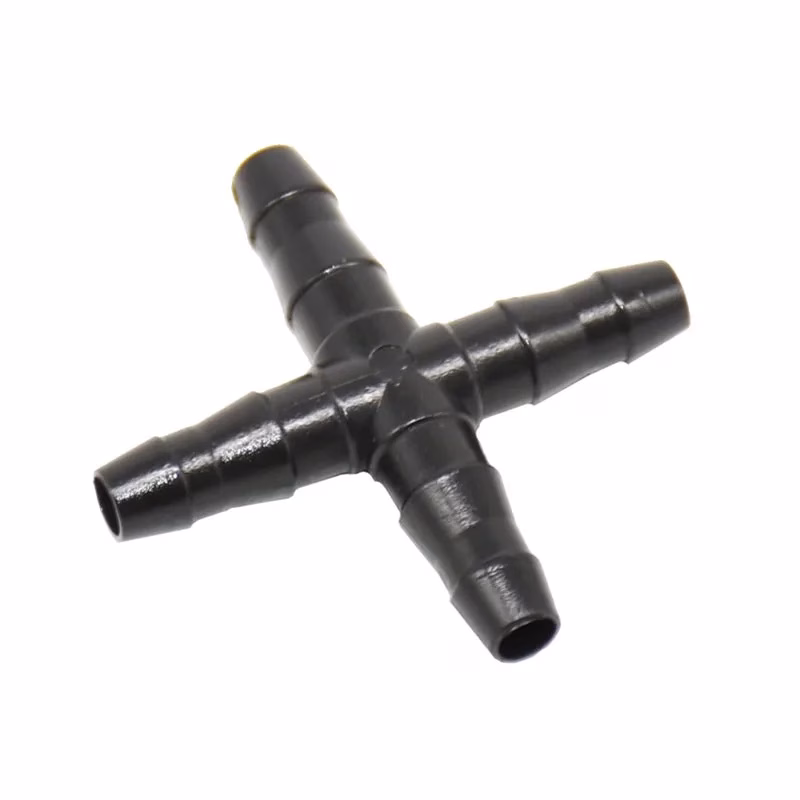 Four Way Cross Tee, for 4/7mm Drip Irrigation Pipe - Image 4